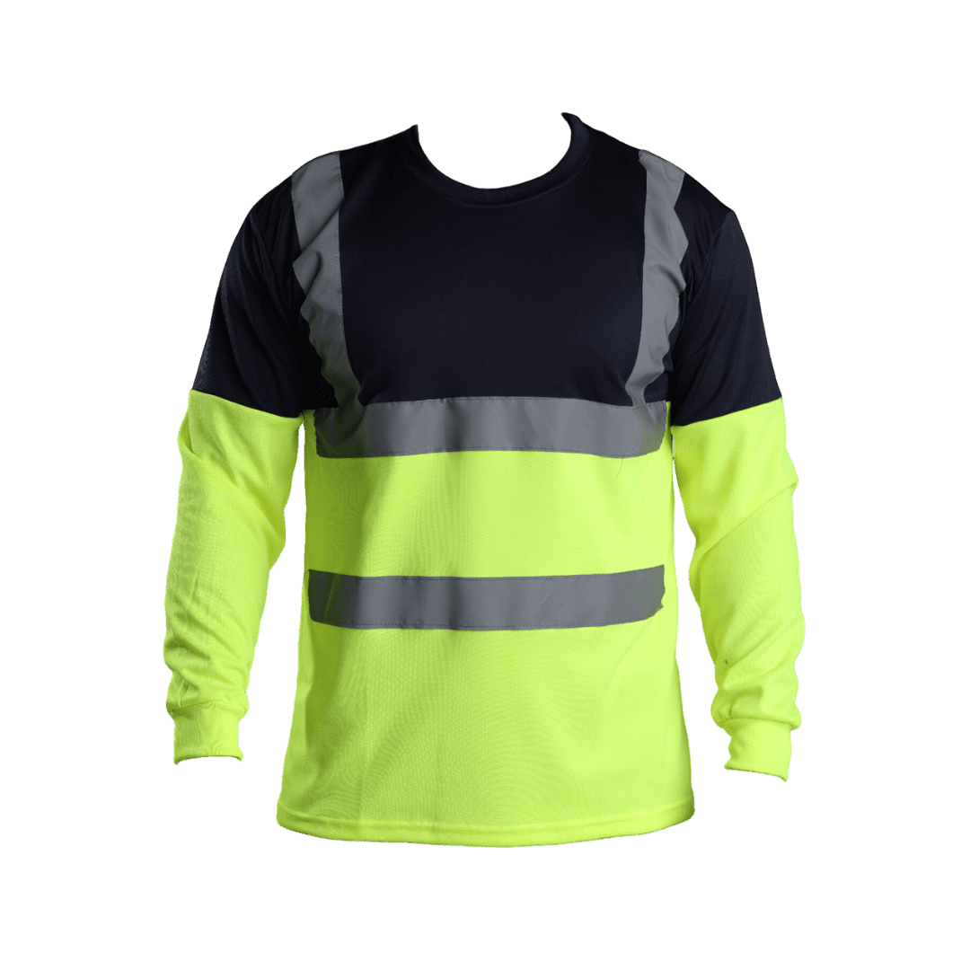 SUÉTER REFLECTIVO MARINO NARANJA