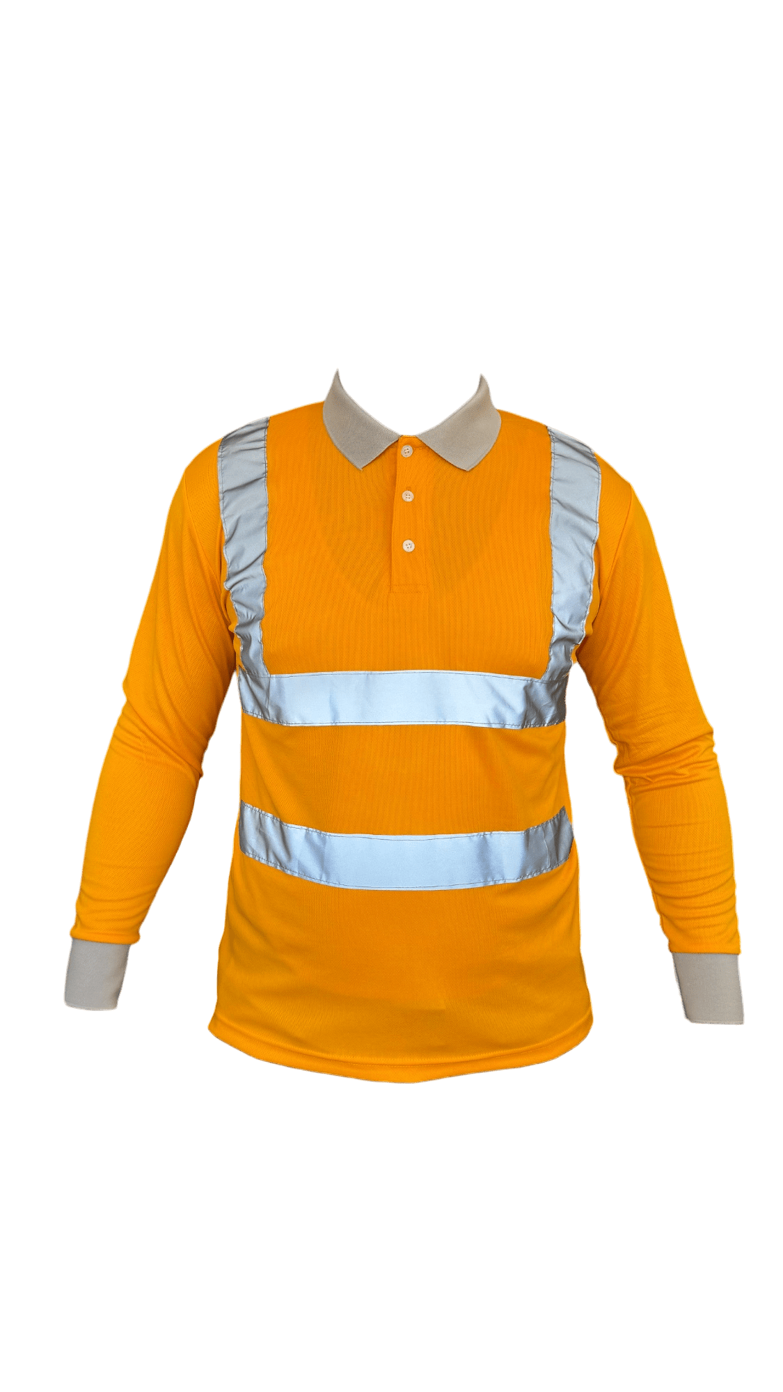 SUÉTER TIPO POLO REFLECTIVO